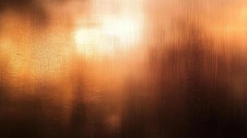 Abstract Brushed Copper Surface with Light Reflection photo