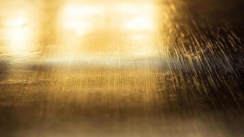 Close-up of a golden surface with a blurred background photo