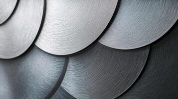 Close-up of a Metallic Surface with a Circular Pattern photo