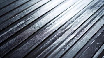 Abstract Pattern of Parallel Silver Stripes with Rough Texture photo