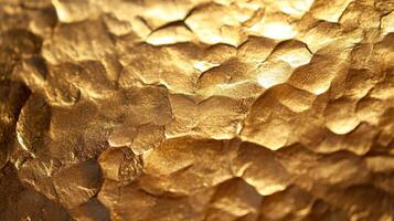 Abstract Macro Photograph of a Metallic Gold Surface photo