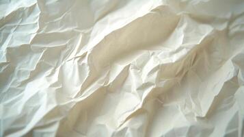 A Close-Up View of Crumpled White Paper photo