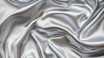 Abstract Draped Silver Fabric Texture photo