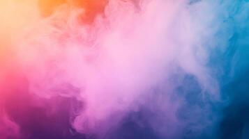 Abstract Colorful Smoke with Soft Fading Gradient photo