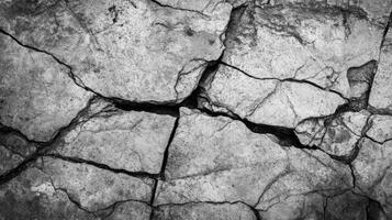 Cracked and Weathered Stone Surface photo