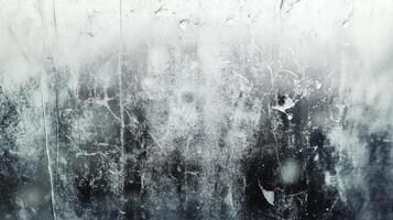 Close-up of a frosted glass surface with streaks and imperfections photo