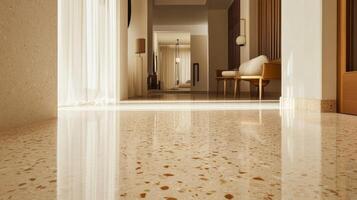 Polished Terrazzo Floor in a Modern Interior Design photo