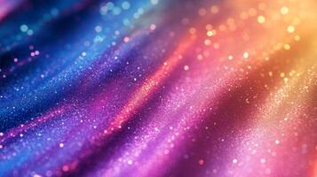 Abstract Colorful Glitter Background with Bokeh Lights photo
