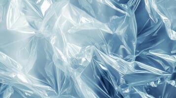 Abstract Texture of Wrinkled Transparent Plastic photo