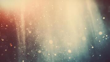 Abstract Background with Blurred Lights and Dust Particles photo