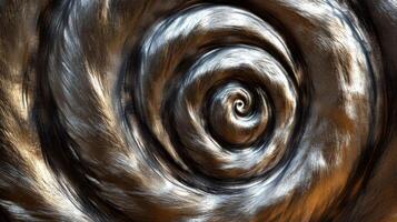 Metallic Swirling Abstract with Gold Highlights photo