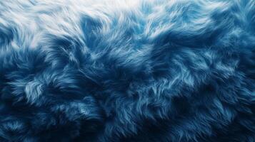 Abstract Blue Furry Texture with Swirling Patterns photo