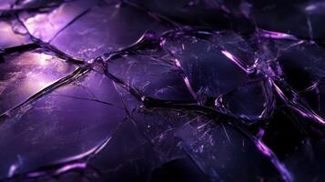 Abstract Purple Fractured Surface with Glimmering Reflections photo
