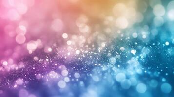 Abstract Background with Multicolored Bokeh and Sparkle photo