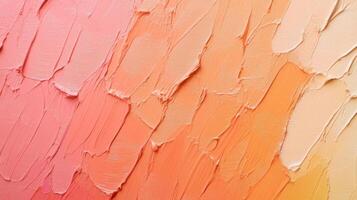Abstract Textured Background of Pink, Orange, and Beige Paint photo
