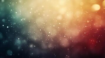 Abstract Background with Blurred Lights and Dust Particles photo