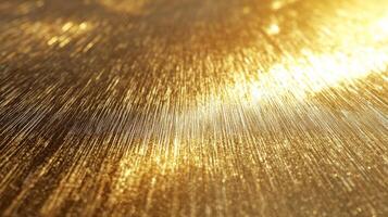 Golden Surface with Light Reflecting off of Lines photo