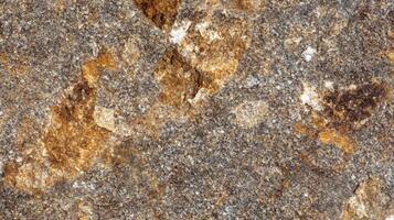 Close-up of a Grey and Brown Stone Texture with Irregular Patches of Color photo