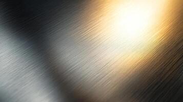 Light Reflecting on Brushed Metal Surface photo