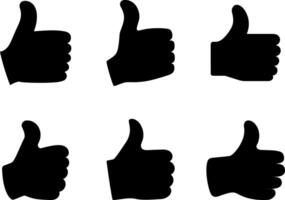 Hand Thumb Up icon flat. Illustration isolated on white background vector