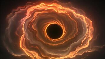 A Black Hole's Swirling Energy and Light Create a Dazzling Display of Cosmic Power. video