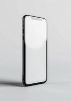 Realistic high-quality premium blank screen smartphone mockup, perfect for showcasing app designs, 3D render photo