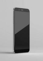 Showcase your app and website designs with a realistic high-quality smartphone mockup, 3D rendered blank screen photo