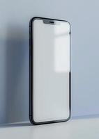 Realistic high-quality premium blank screen smartphone mockup, perfect for showcasing app designs, 3D render photo