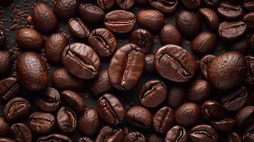 Coffee beans texture high resolution realistic image background for International coffee day photo