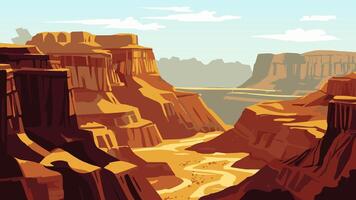 A View of the Grand Canyon vector