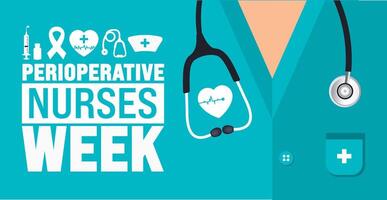 Perioperative Nurses Week background vector