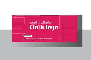 Web Banner mockup template vector