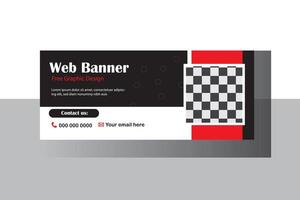 Web Banner business design template vector