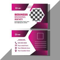 Post card design vector