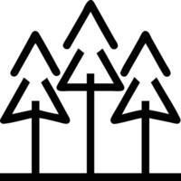 A black and white image of three trees vector