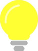 Bulb lamp icon. Yellow bulb lamp icon. vector
