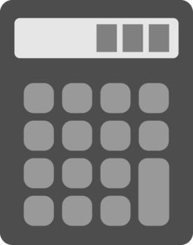 Calculator icon. Calculator button. Simple calculator. vector