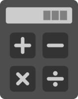 Calculator icon. Calculator with math sign buttons. vector