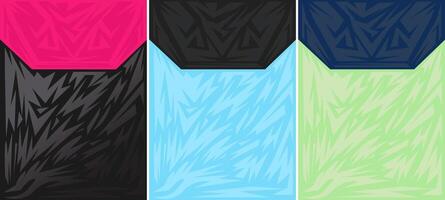 Customizable Background design set for use on sublimation print and clothes vector