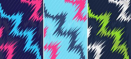 Customizable Background design set for use on sublimation print and clothes vector