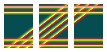 Set of Neon Stripes Line Pattern Backgrounds vector