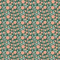 A Colorful Seamless Floral Flowers Pattern Design, Illustration Graphic vector
