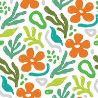 Abstract floral shape seamless pattern. Abstract modern floral leaf texture shape background. Organic modern boho nature contemporary seamless pattern. vector