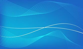 Abstract Waving Line Particle Technology Background vector