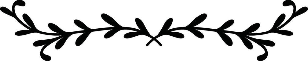 Laurel Leaf Border Element vector