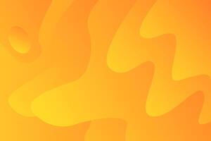 Abstract yellow orange wavy shapes layers on gradient background. image background with yellow honey or melting caramel syrup. Flow of sweet sticky liquid. Cheese flat cartoon design. vector