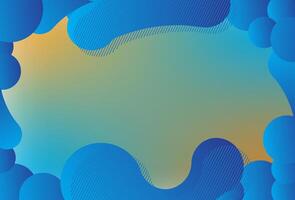 Liquid abstract banner design. Blue Fluid shaped background. Modern Graphic Template Banner pattern for social media and web sites vector