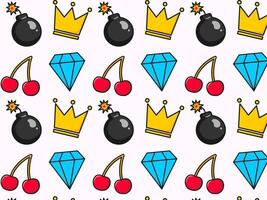 Bright pattern, comic elements. Pop art pattern. illustration vector