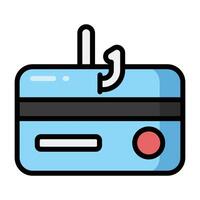 Simple Phishing colorful icon. The icon can be used for websites, print templates, presentation templates, illustrations, etc vector