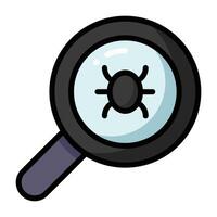 Simple Virus colorful icon. The icon can be used for websites, print templates, presentation templates, illustrations, etc vector